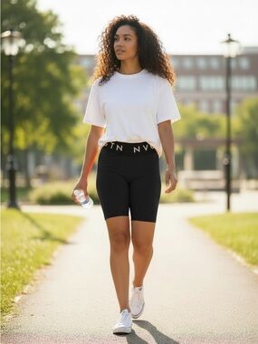 NVGTN Women’s Athletic Bike Shorts - Red & Black
